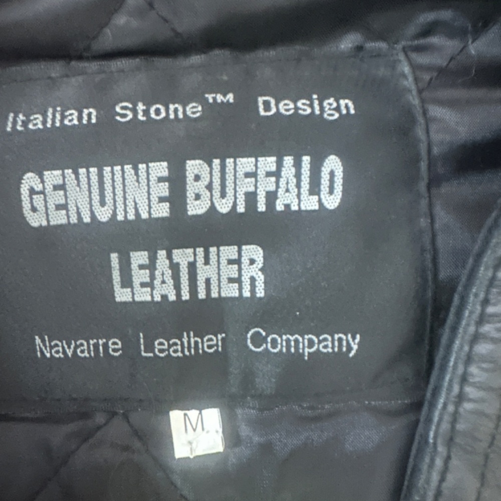 Harley Davidson Patchwork Leather Vest Medium Gen… - image 7